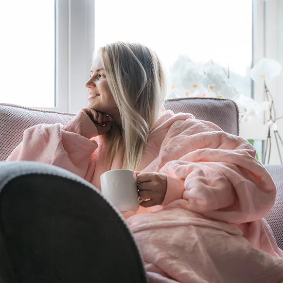 Pink - Hoodie Blanket