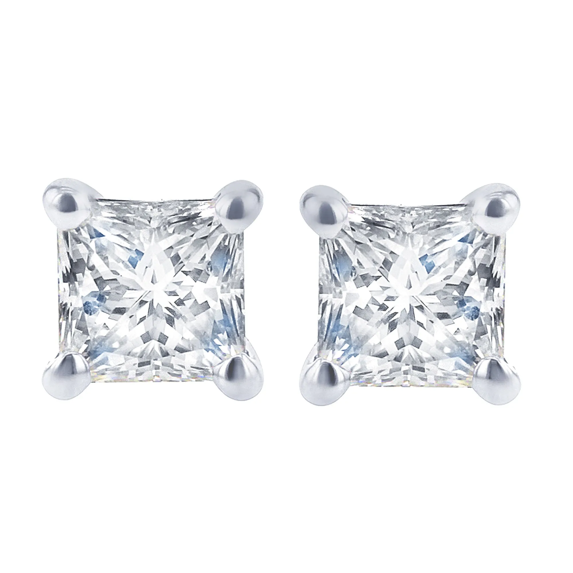 Princess Bella Diamond Stud Earrings 5/8ct