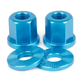 Shadow Conspiracy Featherweight Alloy Axle Nuts 3/8" - Blue
