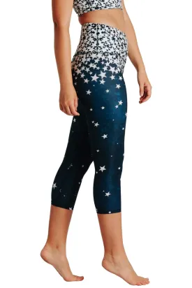Star Struck Printed Yoga Crops