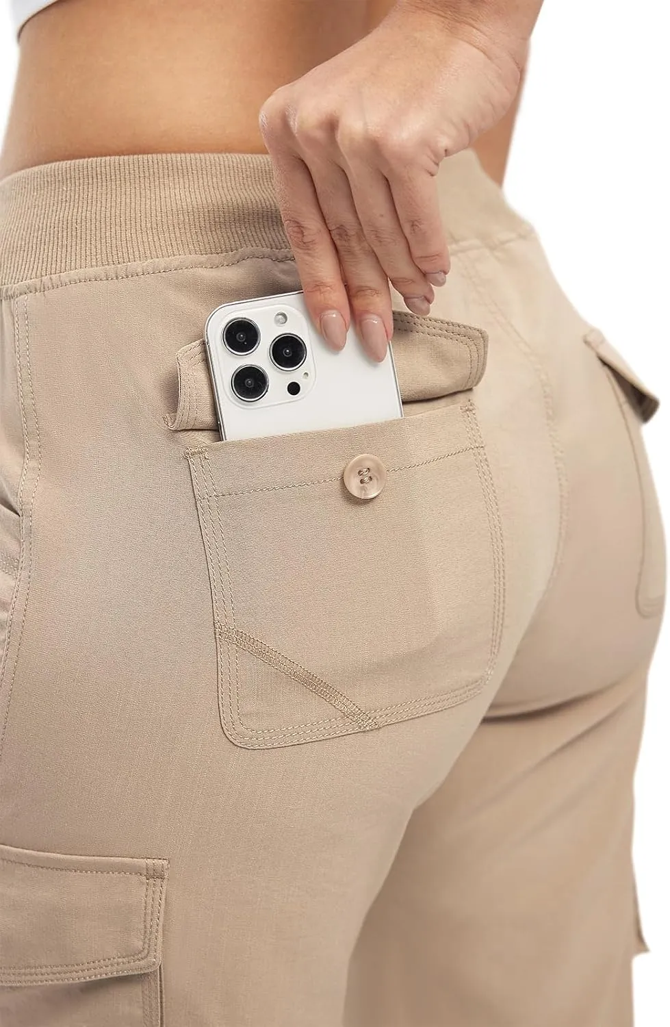 TBMPOY Womens Cargo Capris Lightweight Hiking Pants 6 Pockets Quick Dry Casual Outdoor Trip Loose Shorts Cropped Cotton