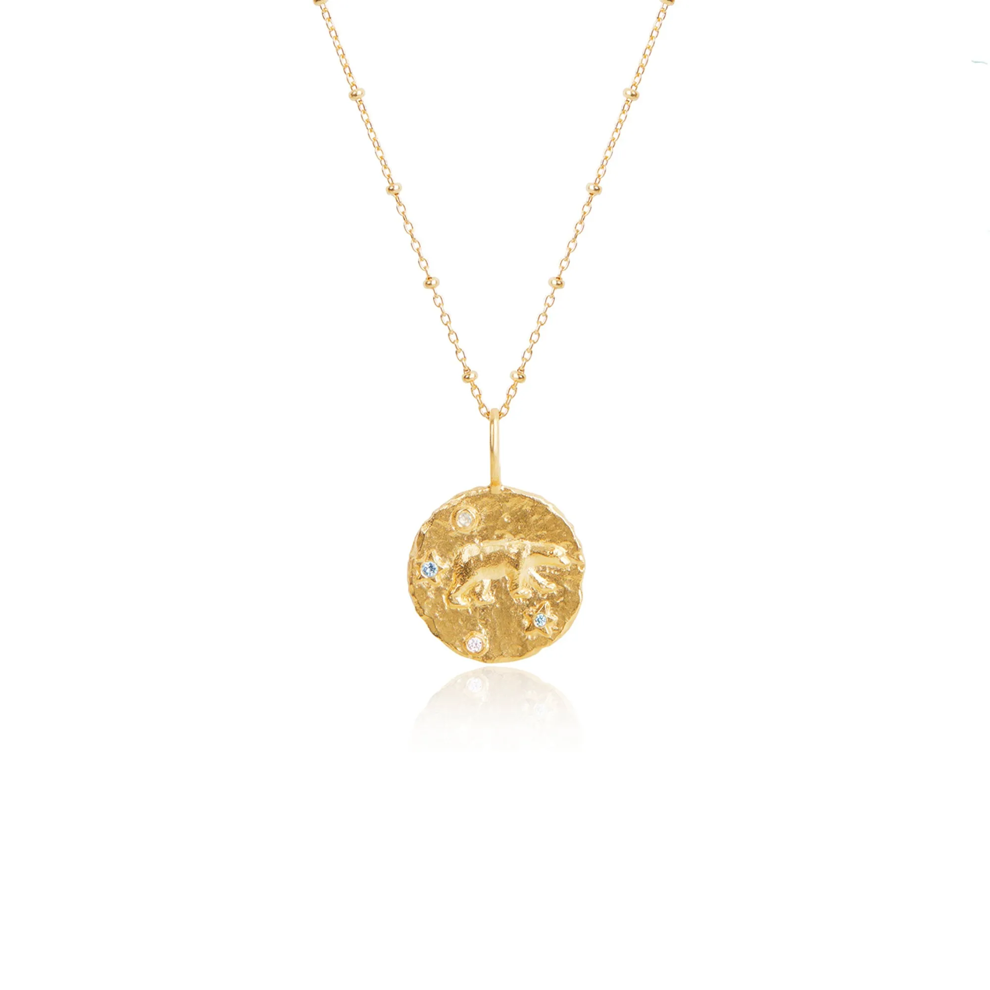 Ursa Major - The Great Bear Constellation Pendant Gold