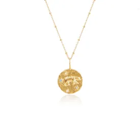 Ursa Major - The Great Bear Constellation Pendant Gold