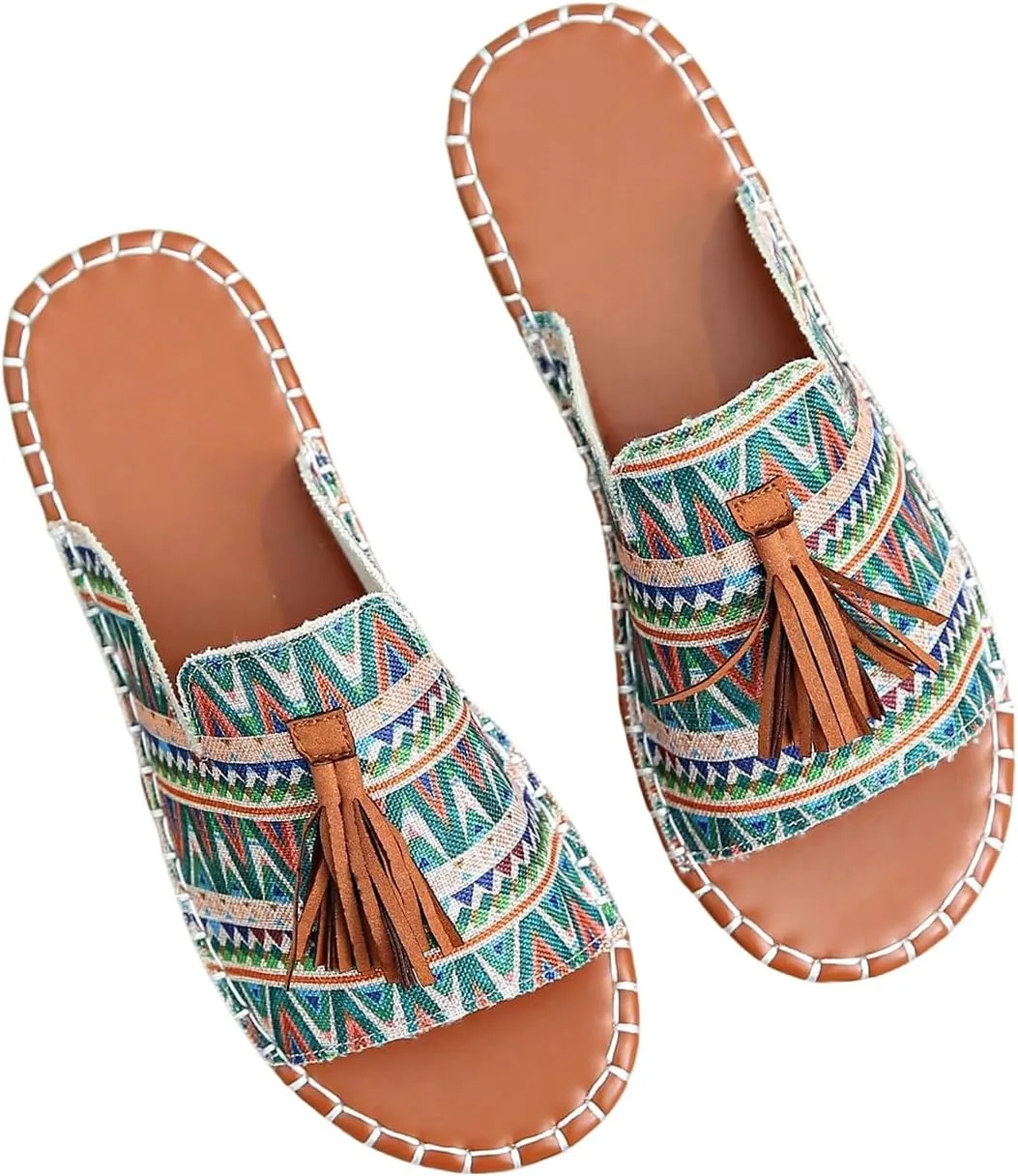Verdusa Women's Boho Sandals 2025 Casual Summer Flat Sandals