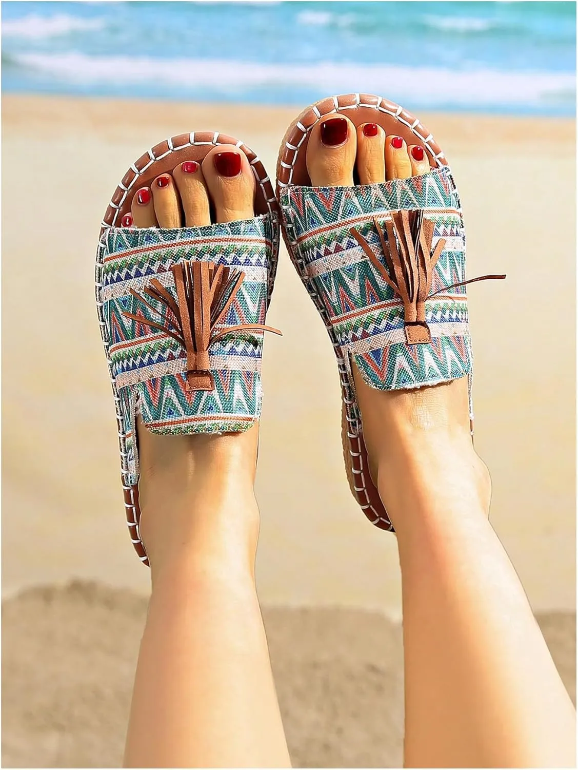 Verdusa Women's Boho Sandals 2025 Casual Summer Flat Sandals
