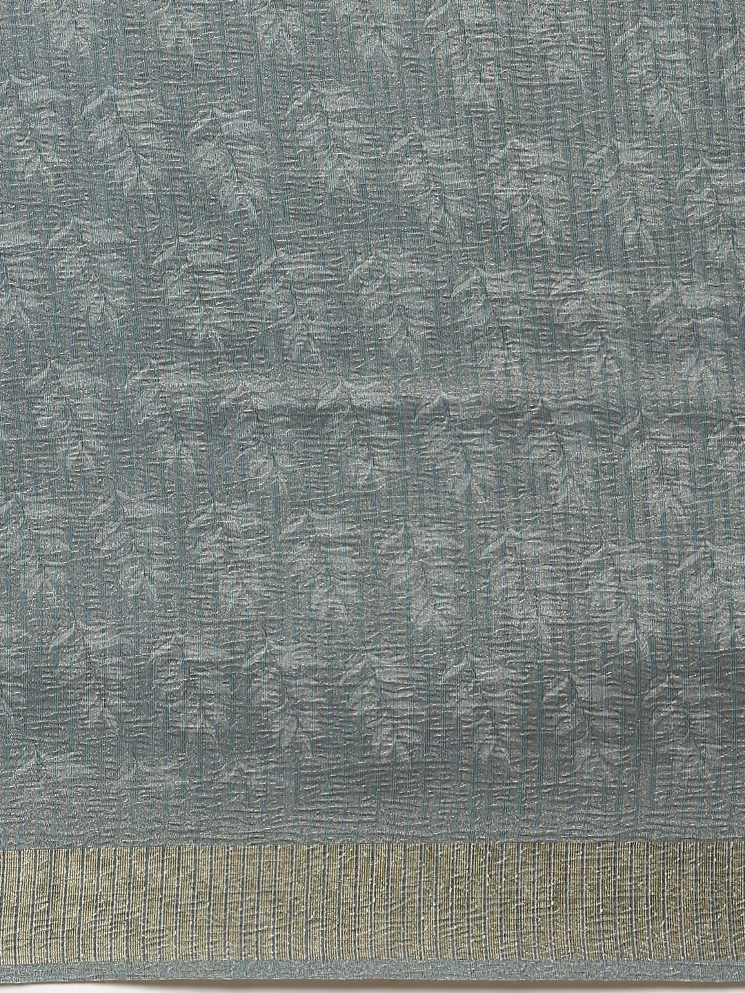 Women Semi Tussar Tissue Saree Blue ST144