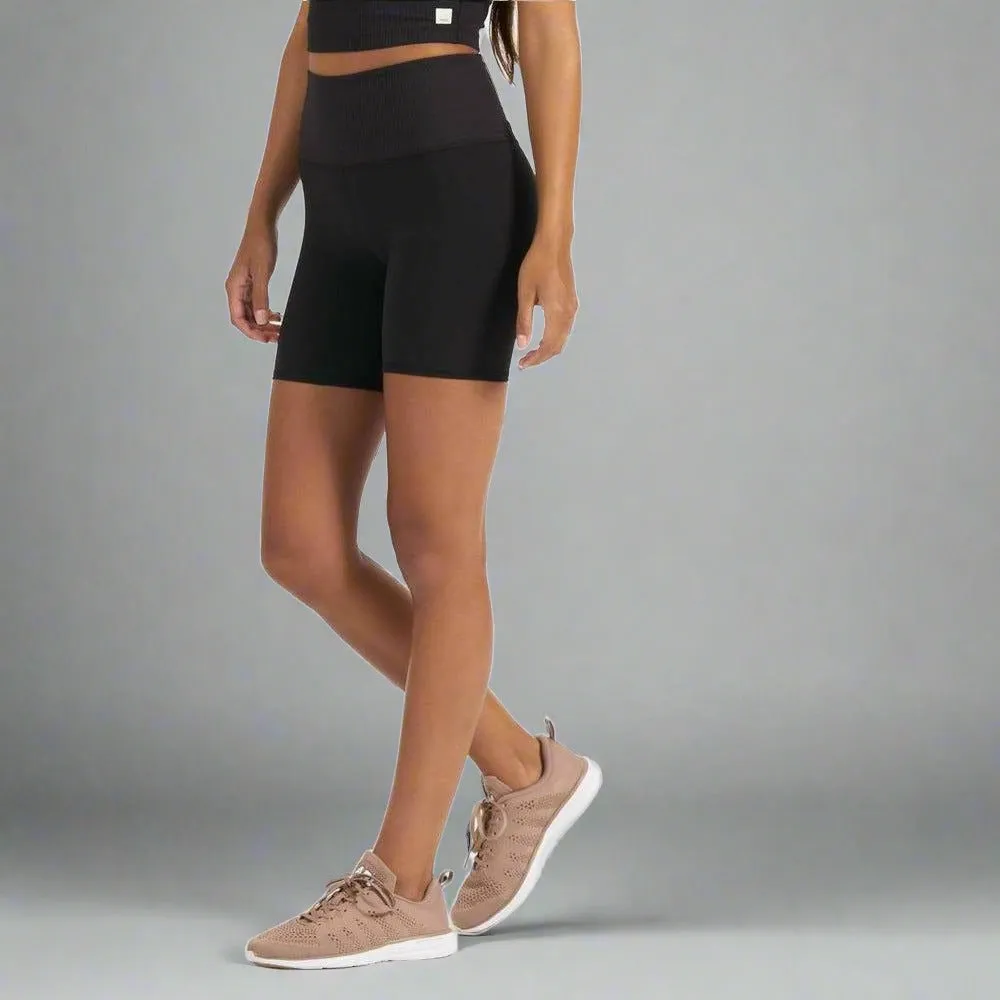 Womens Rib Studio Short - Black