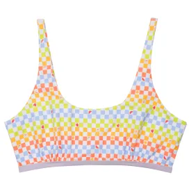 Women's Scoop Neck Bikini Top Plus Size | "Gamified"
